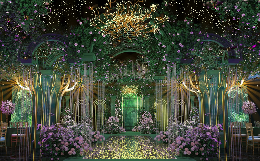 杨陵奇妙森林婚礼堂效果展示