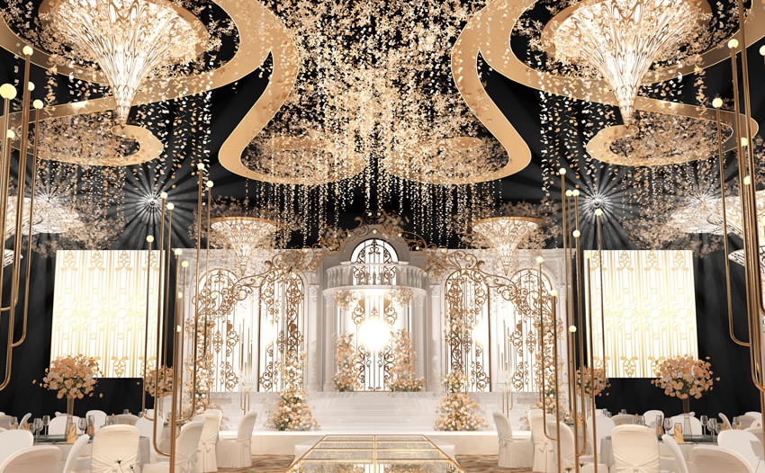 杨陵花木兰喜事汇金色大厅效果展示